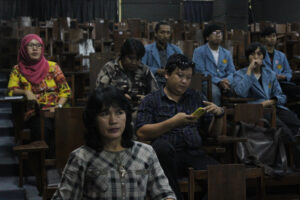 Suasana acara selantikan dan sertijab Ketua BEM, HMJ, dan KKM periode 2016