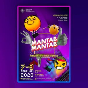 Poster publikasi pameran "Mantab Mantab"